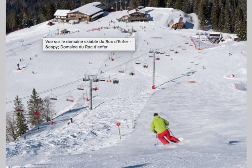 Le Pied Des Pistes A13, Joli Studio Tout Confort 4 Pers, Vue Vallee Imprenable, Draps Non Compris Saint-Jean-dʼAulps 외부 사진
